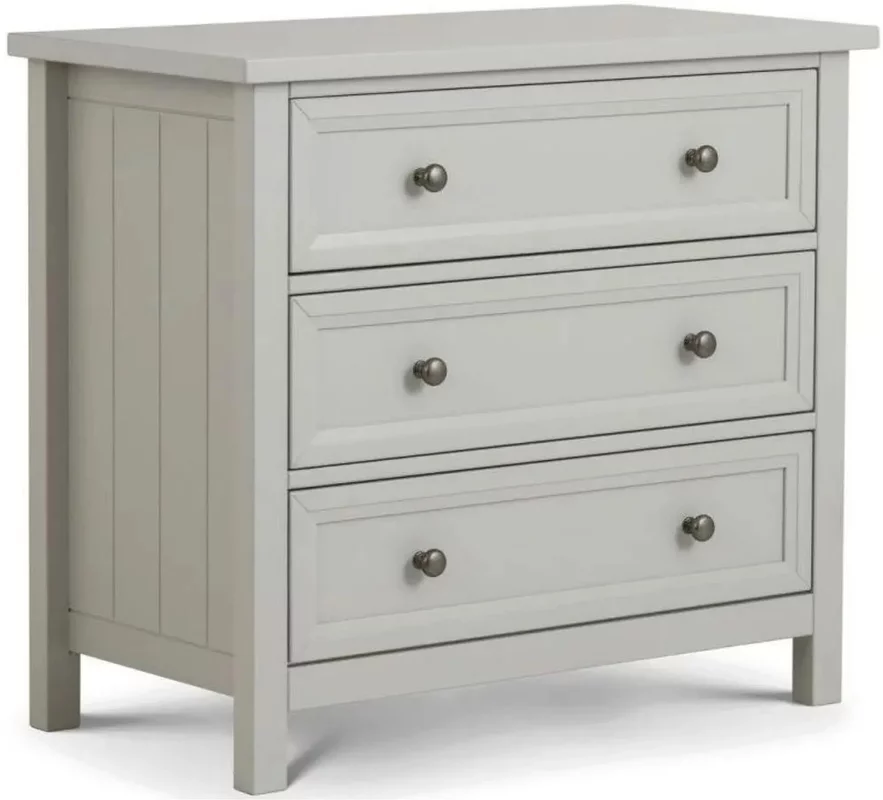 Photo 1 of Clearance - maine chest - 3 drawer - small - grey - a332 Photo 1 of Clearance - maine chest - 3 drawer - small - grey - a332