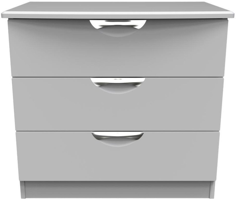 Photo 1 of Flora chest - 3 drawer - small - grey Photo 1 of Flora chest - 3 drawer - small - grey