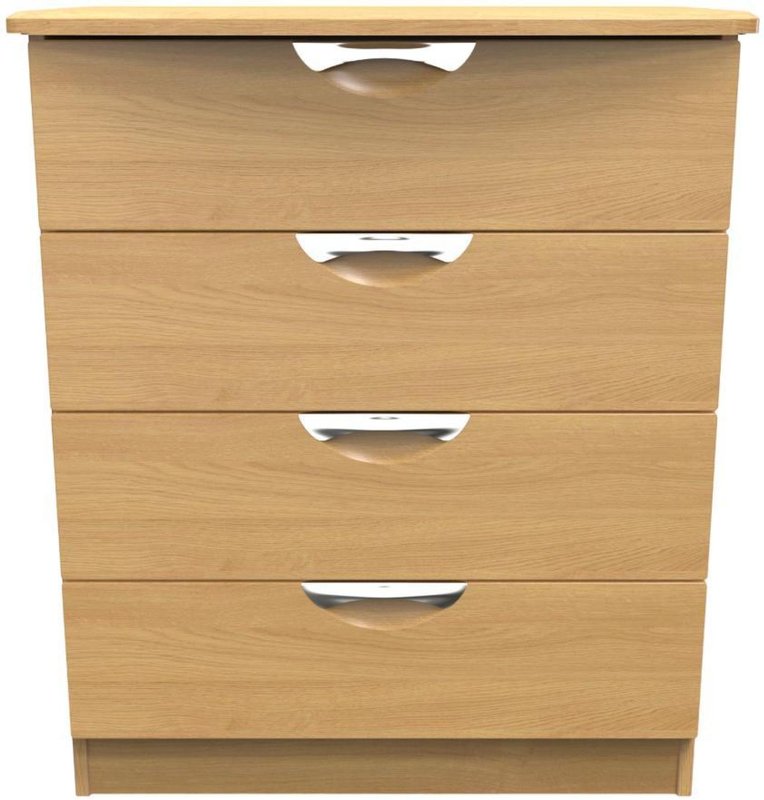 Photo 1 of Flora chest - 4 drawer - oak Photo 1 of Flora chest - 4 drawer - oak