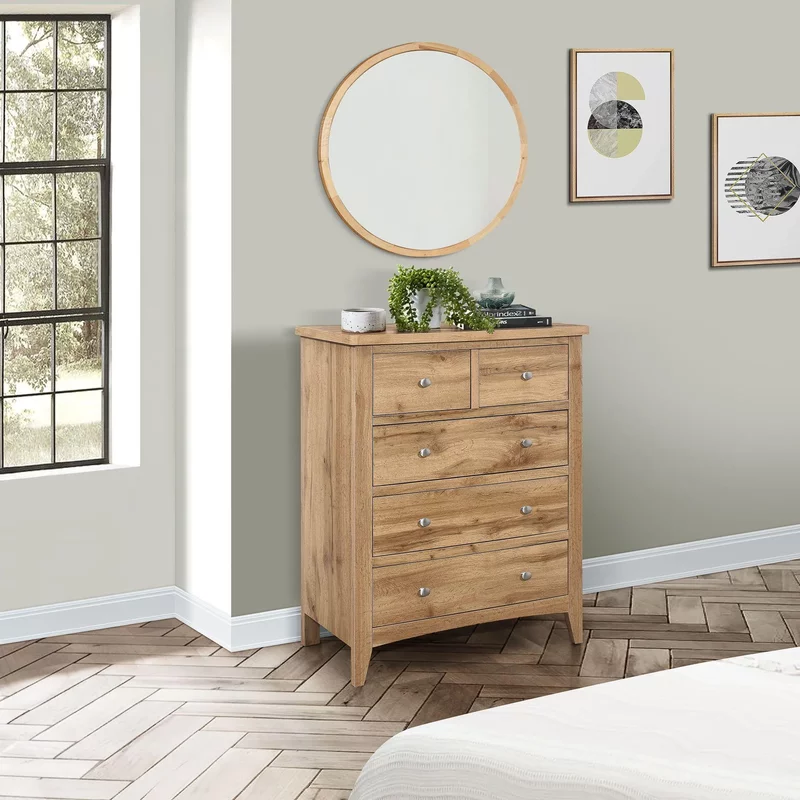 Photo 1 of Hampstead chest - 3+2 drawer - rustic oak Photo 1 of Hampstead chest - 3+2 drawer - rustic oak