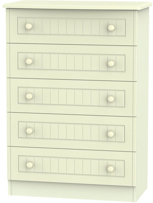 Photo 1 of Warwick chest - 5 drawer - cream Photo 1 of Warwick chest - 5 drawer - cream