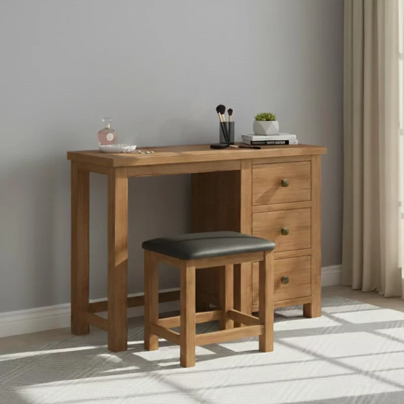 Photo 1 of Original dressing table set - 3 drawer single - rustic oak Photo 1 of Original dressing table set - 3 drawer single - rustic oak