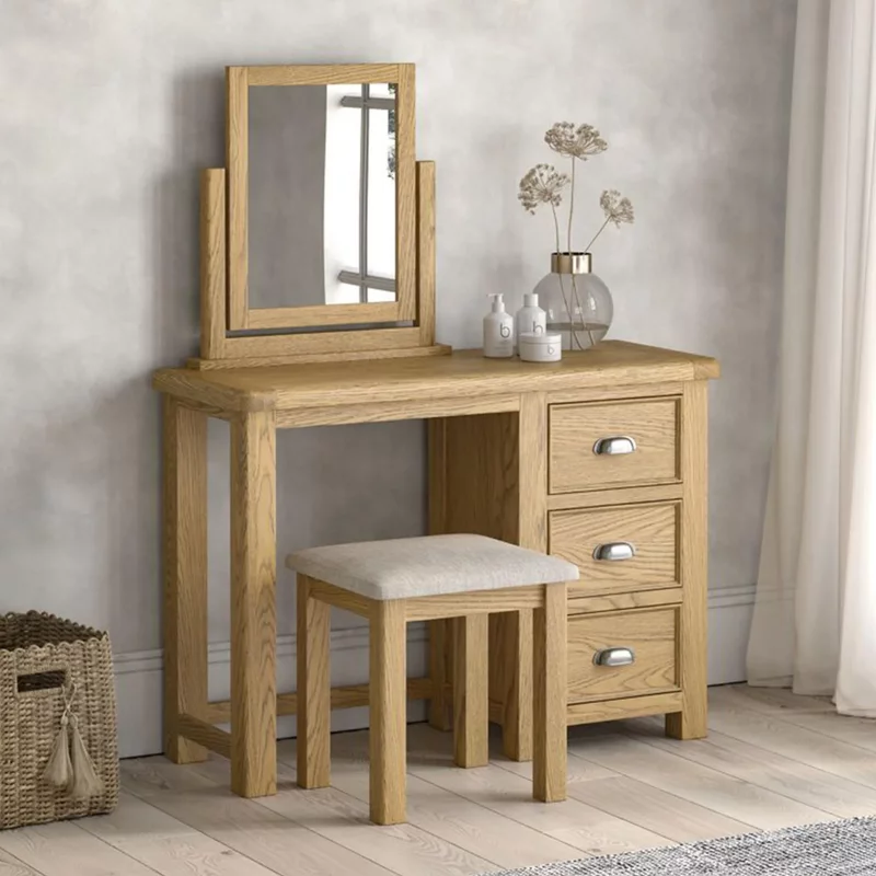 Photo 1 of Dorchester dressing set - 3 drawer - rustic oak Photo 1 of Dorchester dressing set - 3 drawer - rustic oak