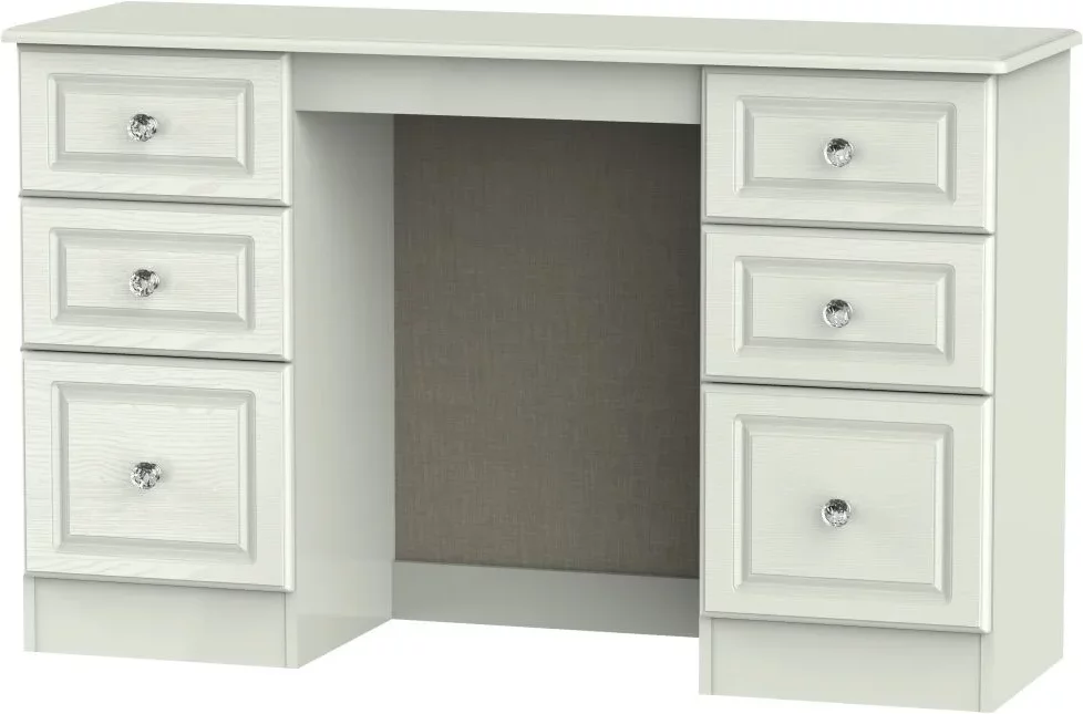 Photo 1 of Crystal double dressing table - 6 drawer - cashmere Photo 1 of Crystal double dressing table - 6 drawer - cashmere