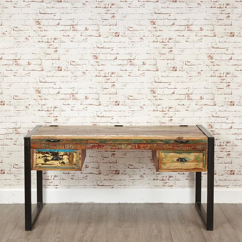 Photo 1 of Urban chic reclaimed dressing table - 2 drawer Photo 1 of Urban chic reclaimed dressing table - 2 drawer