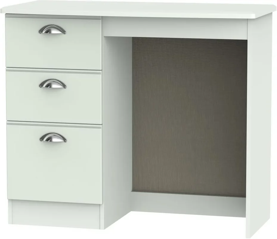 Photo 1 of Victoria single dressing table - 3 drawer - grey Photo 1 of Victoria single dressing table - 3 drawer - grey