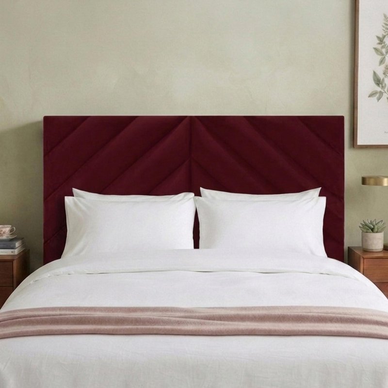 Photo 1 of Rose headboard - wine - fabric - sizes available Photo 1 of Rose headboard - wine - fabric - sizes available