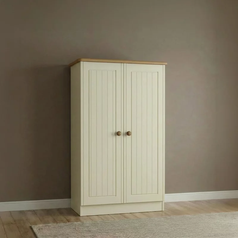 Photo 1 of Warwick wardrobe - midi - cream and oak Photo 1 of Warwick wardrobe - midi - cream and oak