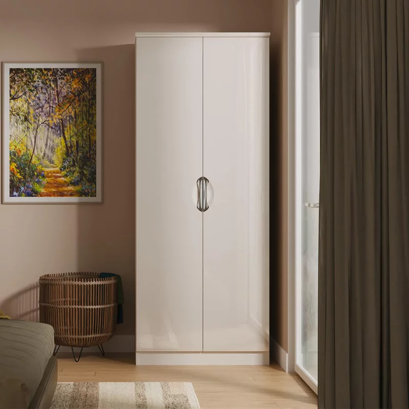 Photo 1 of Camden wardrobe - 2 door - plain - cashmere Photo 1 of Camden wardrobe - 2 door - plain - cashmere
