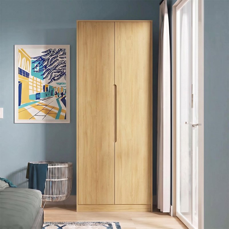 Photo 1 of Monaco wardrobe - 2 door - plain - tall - modern oak Photo 1 of Monaco wardrobe - 2 door - plain - tall - modern oak