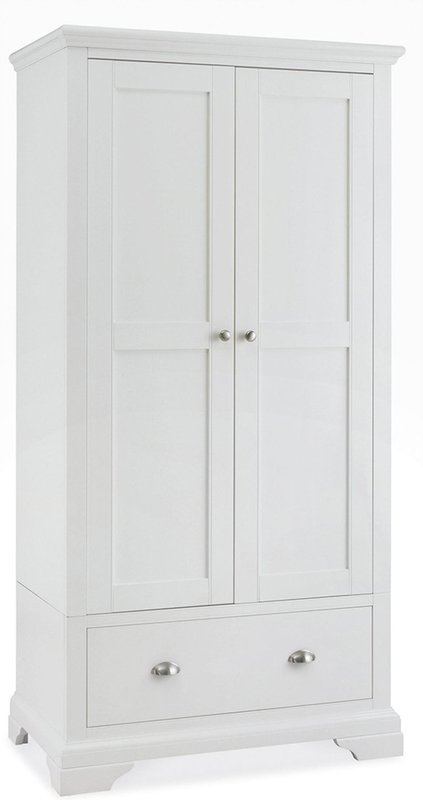 Photo 1 of Hampstead white wardrobe - 2 door combi Photo 1 of Hampstead white wardrobe - 2 door combi