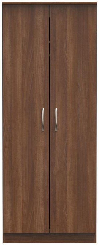Photo 1 of Eve wardrobe - 2 door - plain - tall - walnut Photo 1 of Eve wardrobe - 2 door - plain - tall - walnut