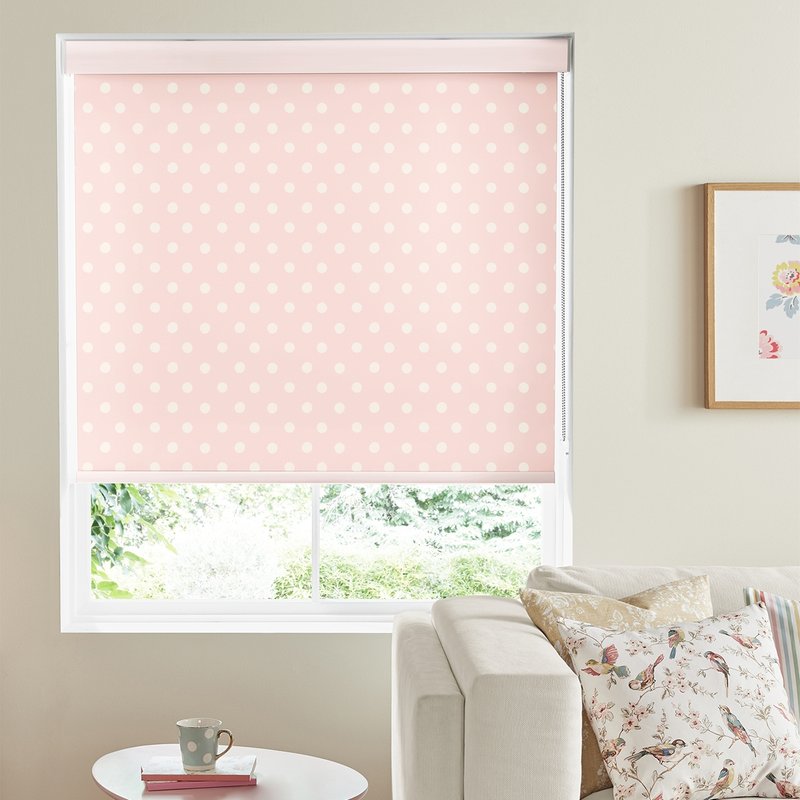 Photo 1 of Cath kidston roller blind - button spot pink Photo 1 of Cath kidston roller blind - button spot pink