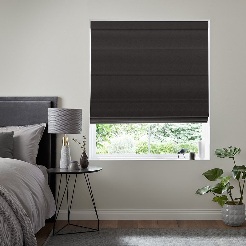 Photo 1 of Mata roman blind - ebony Photo 1 of Mata roman blind - ebony