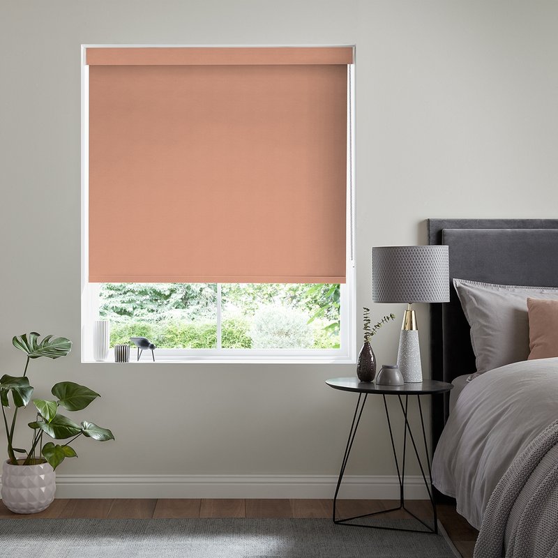 Photo 1 of Miranda roller blind - peach Photo 1 of Miranda roller blind - peach