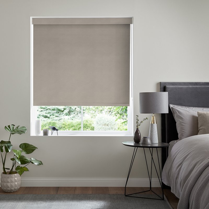 Photo 1 of Puck roller blind - stone Photo 1 of Puck roller blind - stone