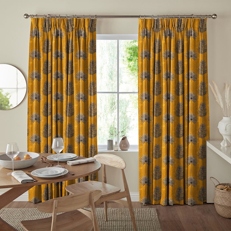 Photo 1 of Burn curtain - terracotta Photo 1 of Burn curtain - terracotta