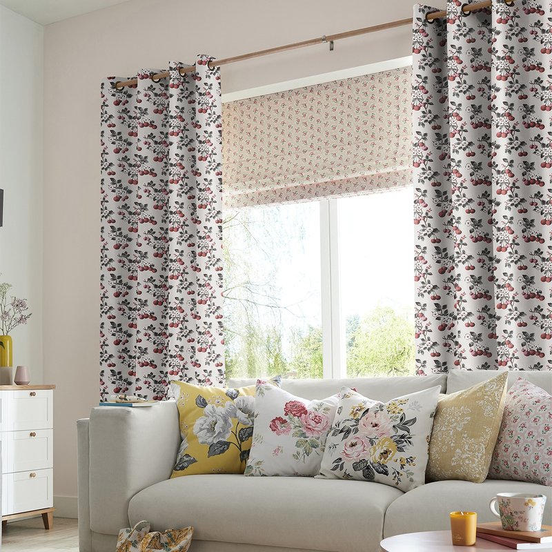 Photo 1 of Cath kidston curtain - cherry sprig red Photo 1 of Cath kidston curtain - cherry sprig red