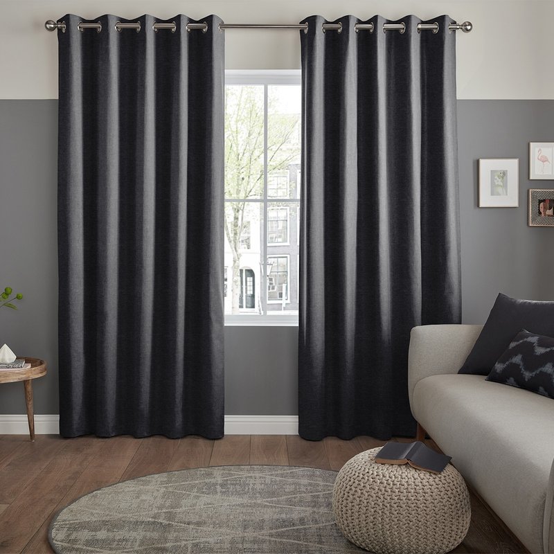 Photo 1 of Jenson curtain - charcoal Photo 1 of Jenson curtain - charcoal
