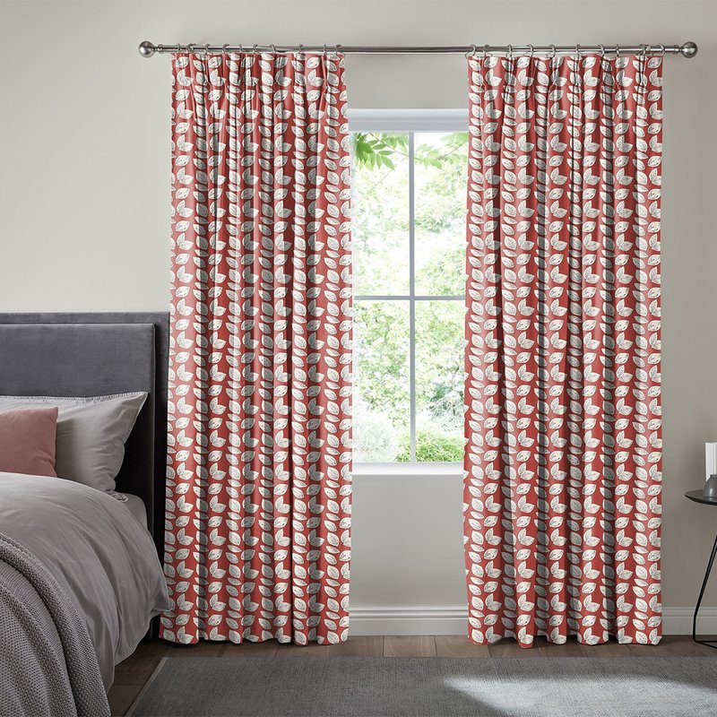 Photo 1 of Leno curtain - ruby Photo 1 of Leno curtain - ruby