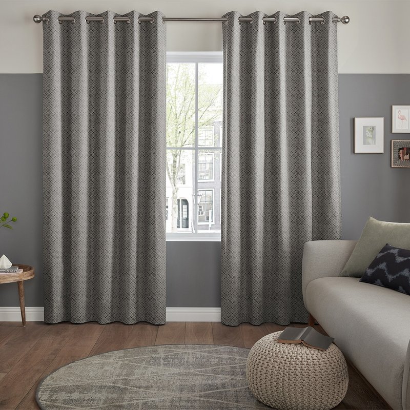 Photo 1 of Olise curtain - graphite Photo 1 of Olise curtain - graphite