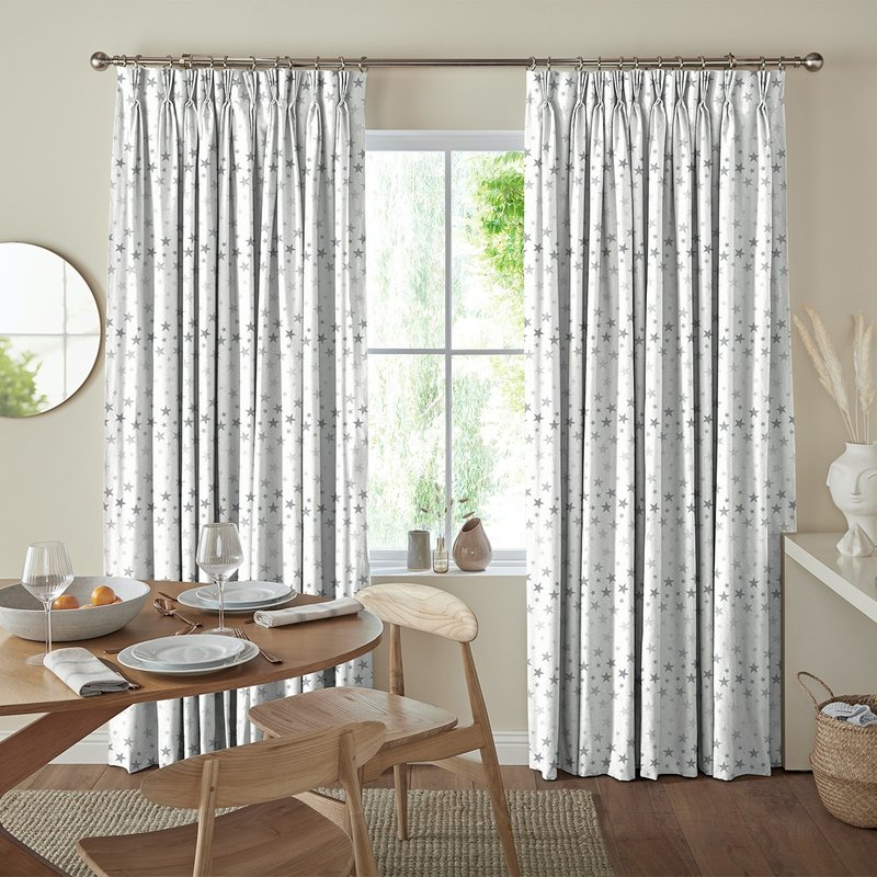 Photo 1 of Twinkle stars curtain - silver Photo 1 of Twinkle stars curtain - silver