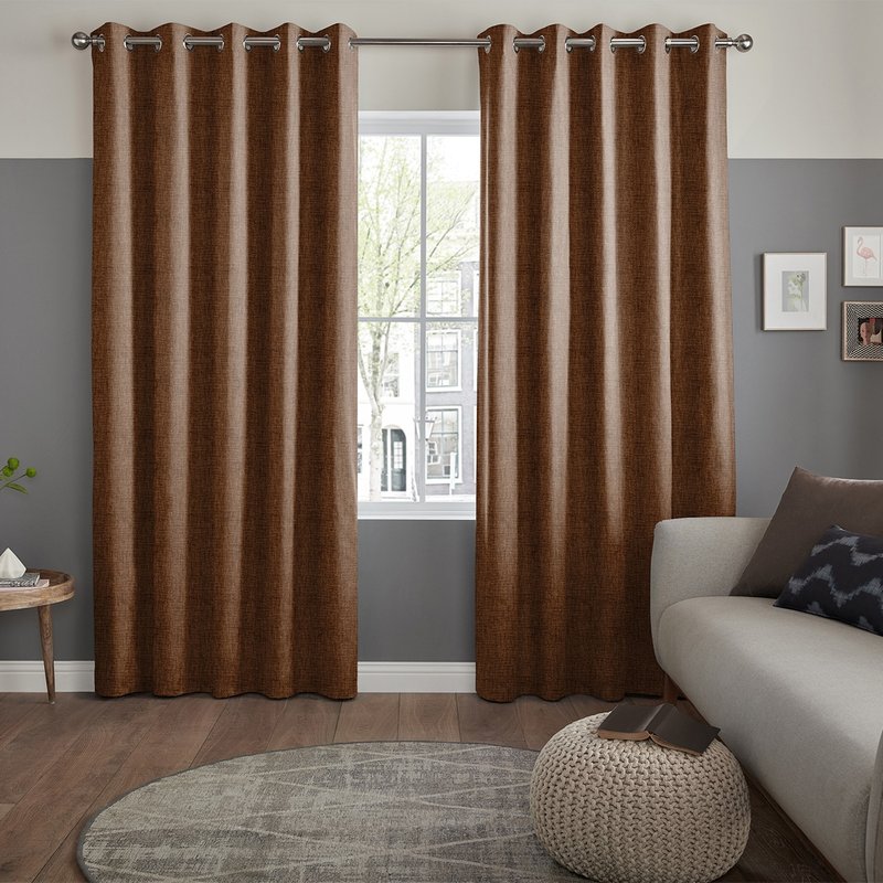 Photo 1 of Virgil curtain - terracotta Photo 1 of Virgil curtain - terracotta