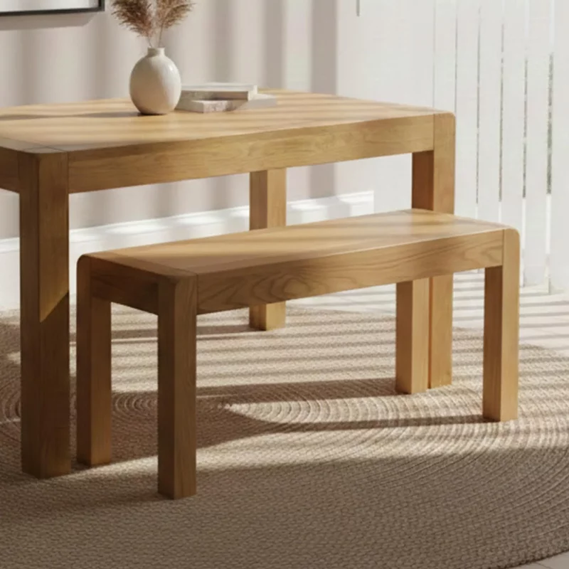 Photo 1 of Curve dining bench - small - oak Photo 1 of Curve dining bench - small - oak