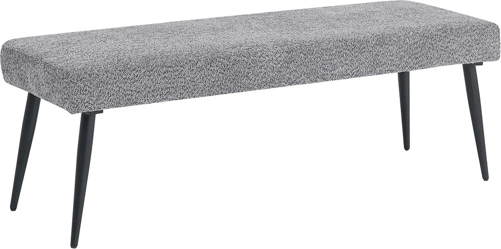 Photo 1 of Monza dining bench - grey fabric Photo 1 of Monza dining bench - grey fabric