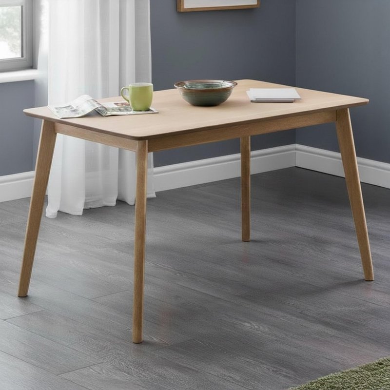 Photo 1 of Boden dining table - 4 seater - 118cm - oak Photo 1 of Boden dining table - 4 seater - 118cm - oak