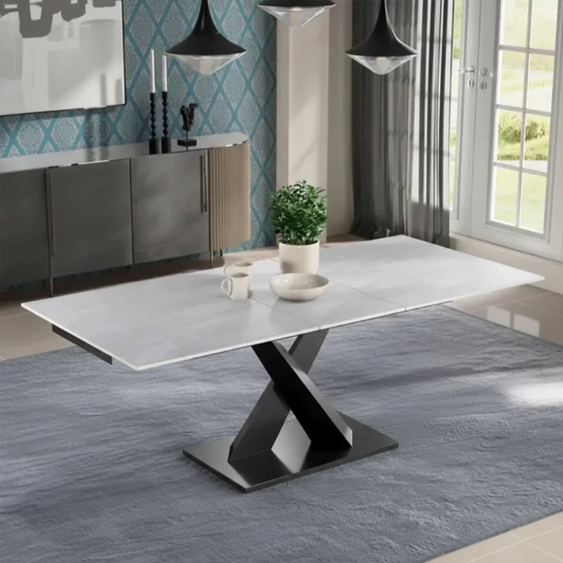 Photo 1 of Rosalyn argento grey ceramic 4-6 seater extending dining table - 140cm-180cm Photo 1 of Rosalyn argento grey ceramic 4-6 seater extending dining table - 140cm-180cm