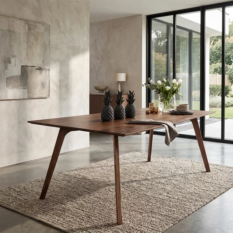 Photo 1 of Madeira extending dining table - oiled walnut - variation available Photo 1 of Madeira extending dining table - oiled walnut - variation available