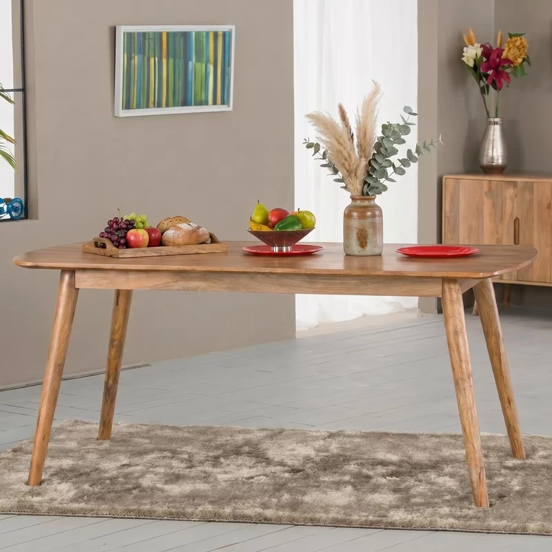 Photo 1 of Surya century dining table - 6 seater - 175cm - solid mango wood Photo 1 of Surya century dining table - 6 seater - 175cm - solid mango wood