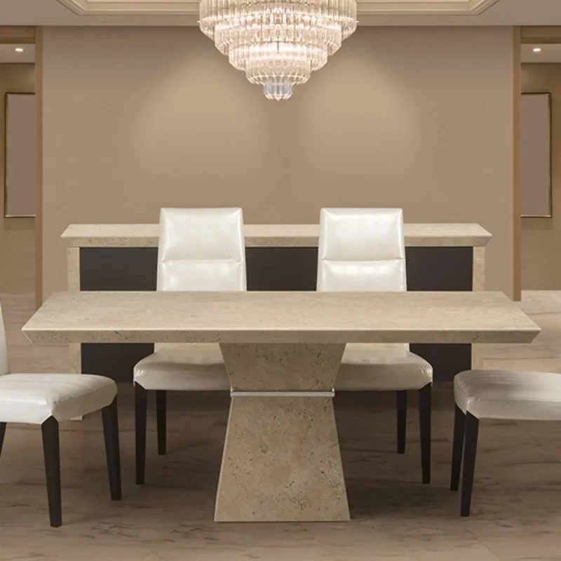 Photo 1 of Clepsy plus dining table - marble with pedestal base - variation available Photo 1 of Clepsy plus dining table - marble with pedestal base - variation available