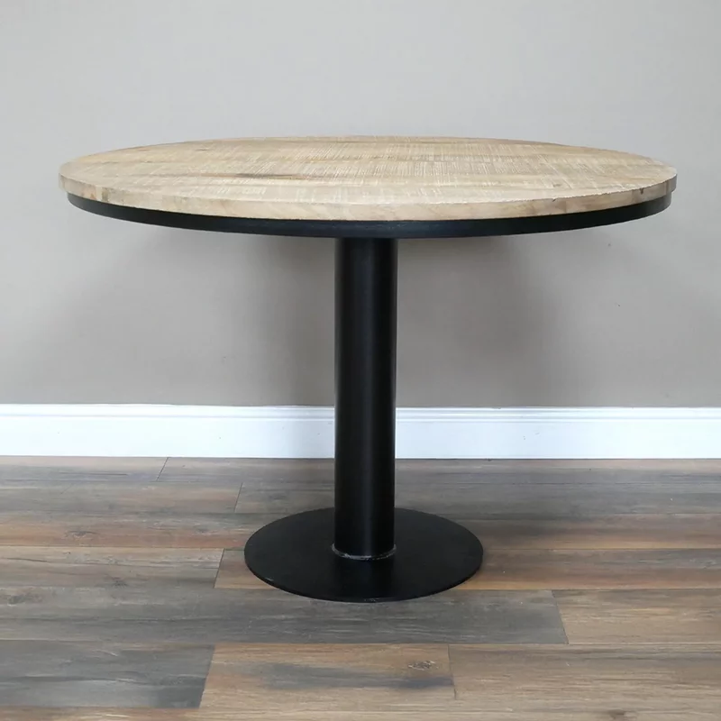 Photo 1 of Dining table - wooden - 4 seater - round - 107cm Photo 1 of Dining table - wooden - 4 seater - round - 107cm