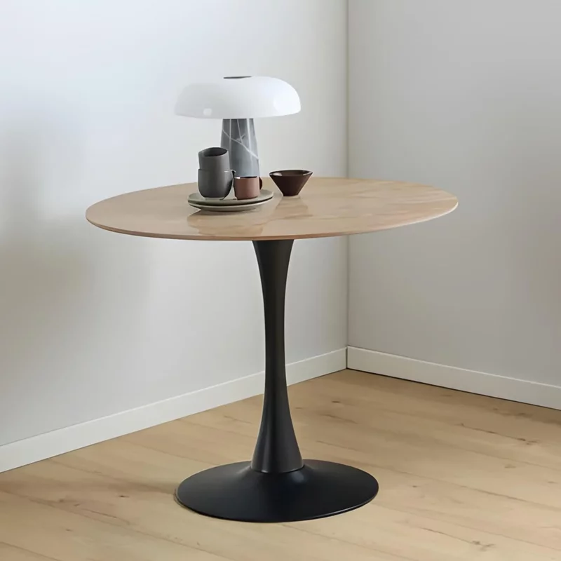 Photo 1 of Malta round dining table - 2 seater - 90cm - brown ceramic Photo 1 of Malta round dining table - 2 seater - 90cm - brown ceramic