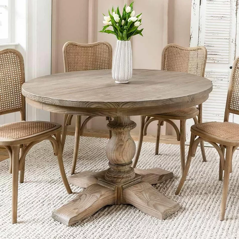 Photo 1 of Topsham round dining table natural Photo 1 of Topsham round dining table natural