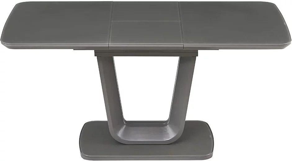 Photo 1 of Lazzaro extending dining table - 4-6 seater - 120-160cm - graphite grey matt Photo 1 of Lazzaro extending dining table - 4-6 seater - 120-160cm - graphite grey matt