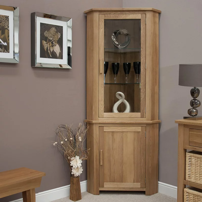 Photo 1 of Opus display unit - 2 door - corner - oak Photo 1 of Opus display unit - 2 door - corner - oak