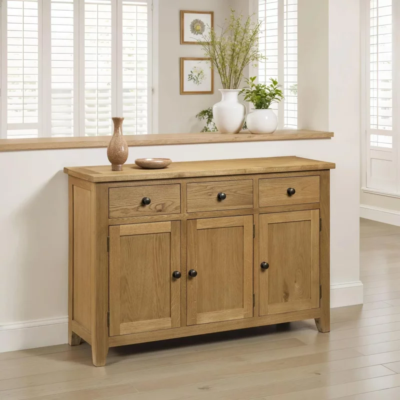 Photo 1 of Astoria oak sideboard - 3 door - medium Photo 1 of Astoria oak sideboard - 3 door - medium