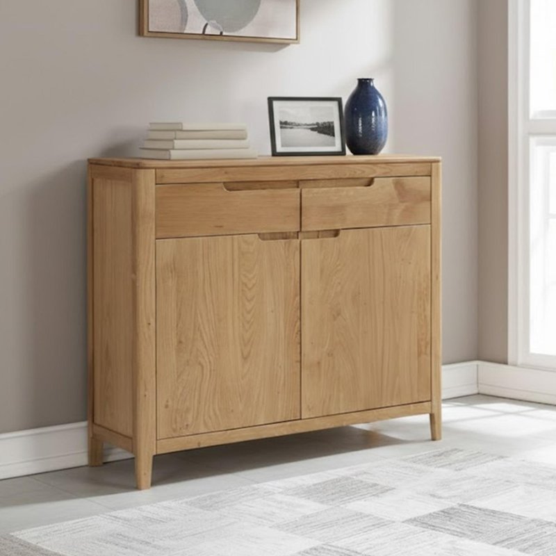 Photo 1 of Dunmore oak small sideboard - 90cm - 2 door Photo 1 of Dunmore oak small sideboard - 90cm - 2 door