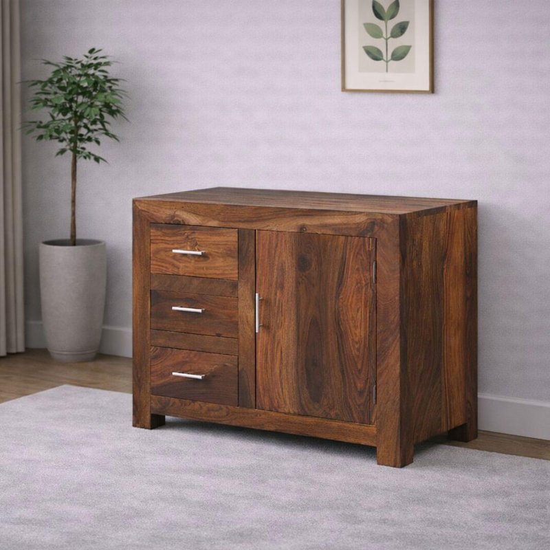 Photo 1 of Cube sheesham compact sideboard Photo 1 of Cube sheesham compact sideboard