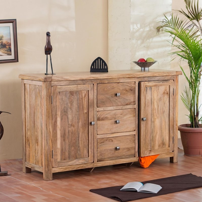 Photo 1 of Odisha sideboard - medium - 145cm - solid mango wood Photo 1 of Odisha sideboard - medium - 145cm - solid mango wood