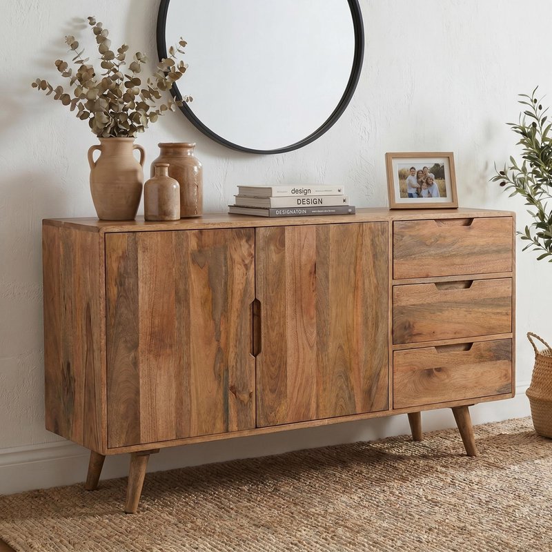 Photo 1 of Surya century sideboard - medium - 145cm - solid mango wood Photo 1 of Surya century sideboard - medium - 145cm - solid mango wood