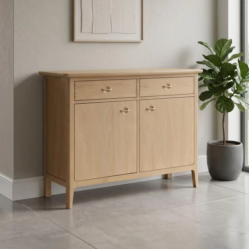 Photo 1 of Cotswold oak sideboard - 2 door - 2 drawer - natural Photo 1 of Cotswold oak sideboard - 2 door - 2 drawer - natural