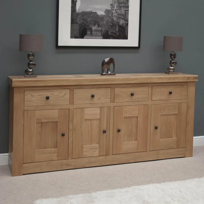 Photo 1 of Bordeaux sideboard - 4 door - extra large - 210cm - oak Photo 1 of Bordeaux sideboard - 4 door - extra large - 210cm - oak