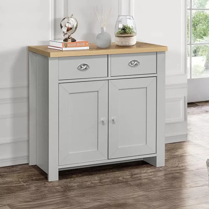 Photo 1 of Highgate small sideboard - 2 door - grey painted Photo 1 of Highgate small sideboard - 2 door - grey painted