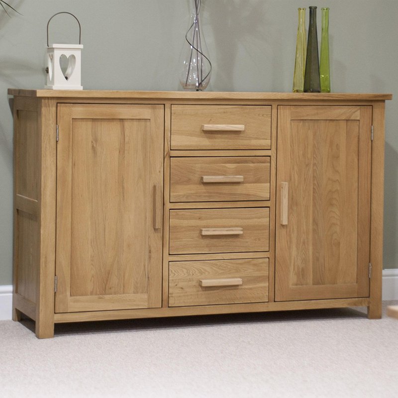 Photo 1 of Opus sideboard - 2 door - medium - 130.5cm - oak Photo 1 of Opus sideboard - 2 door - medium - 130.5cm - oak