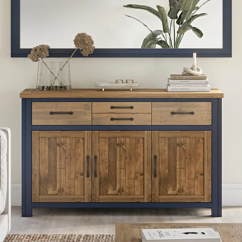 Photo 1 of Splash blue sideboard - medium - 3 door Photo 1 of Splash blue sideboard - medium - 3 door