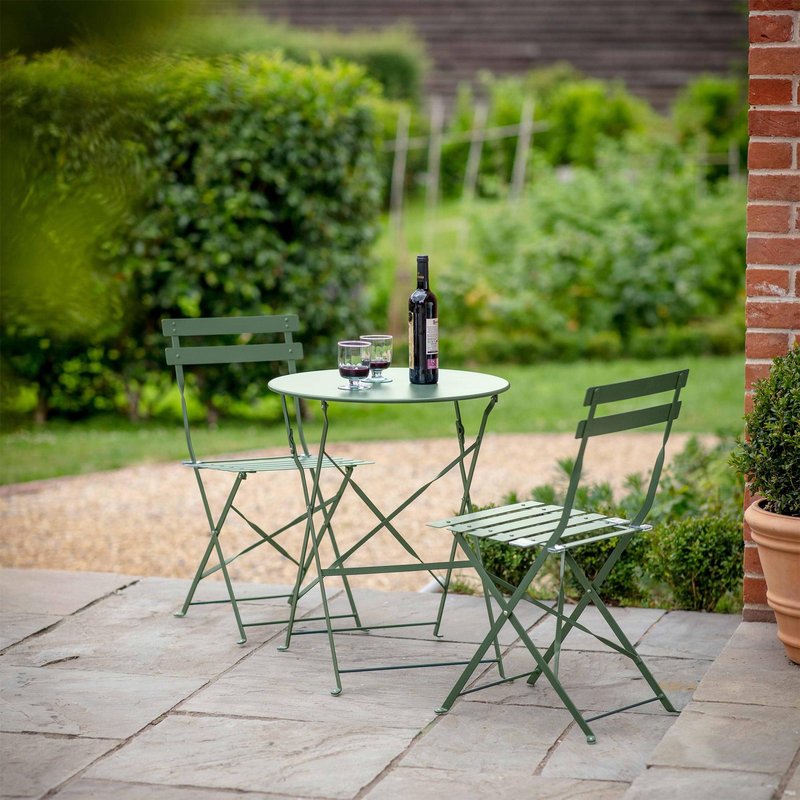 Photo 1 of Rive outdoor droite bistro set small thistle green Photo 1 of Rive outdoor droite bistro set small thistle green